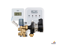 Roth minishunt med trådløs regulering, rumtermostat med display
