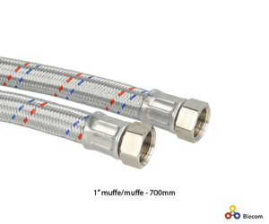 Kedelslange 1" muffe/muffe 700mm