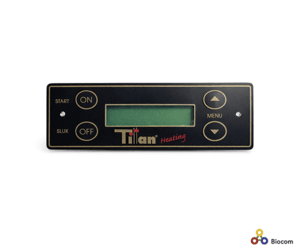 Ecofire display Aqua Titan Heating