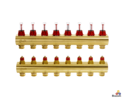 Manifold 8+8 med flowmeter