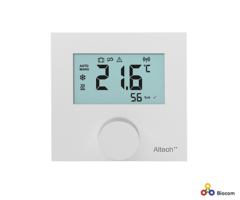 Altech trådløs rumtermostat med display til V4. Hvid. Ikke kompatibel med V3 IP